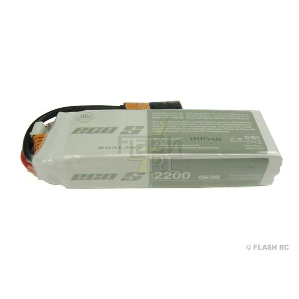 Batterie Dualsky ECO S, lipo 3S 11.1V 2200mAh 25C prise XT60 - XP22003ECO