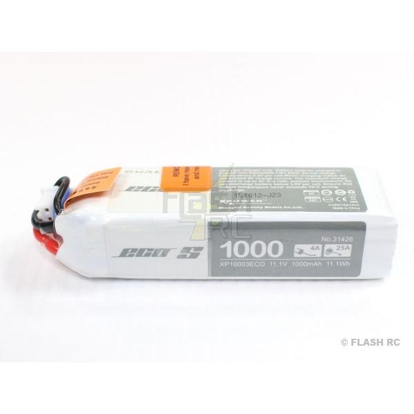 Batterie Dualsky ECO S, lipo 3S 11.1V 1000mAh 25C prise jst-bec - XP10003ECO