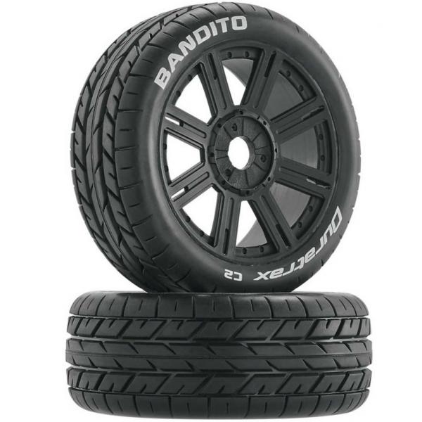 Bandito Buggy Tire C2 Mounted Spoke Black (2) - DTXC3655