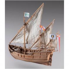 Schiffsmodell aus Holz: La Niña