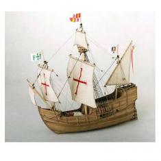 La maqueta de velero de madera: SANTA MARIA