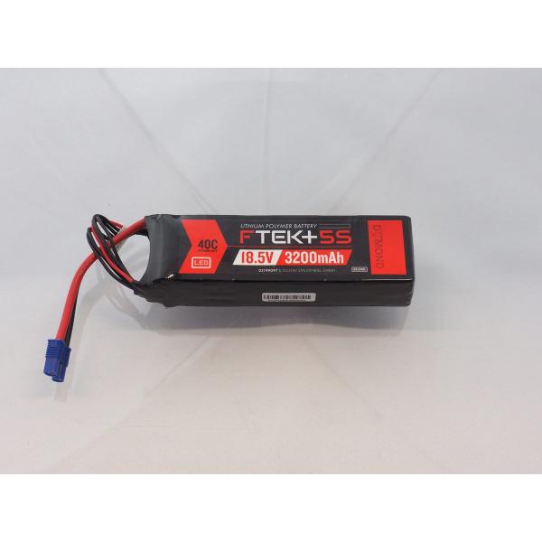 DYMOND F-TEK+ 5S 3200mAh (18,5V) 40C LiPo Pack with LED Indicator (EC3) - Dymond - HSF03199097