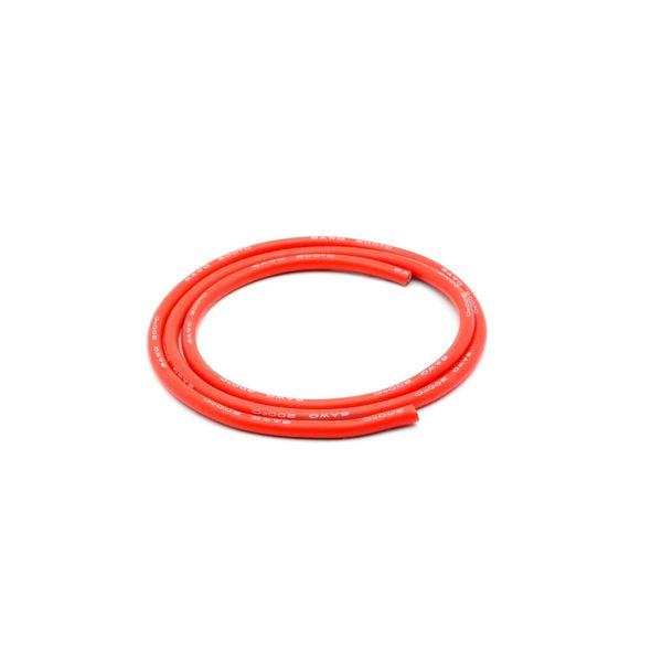 8AWG (3.26mm diam - 8.37mm2 sect)Fil Silicone 3', Rouge - DYN8865