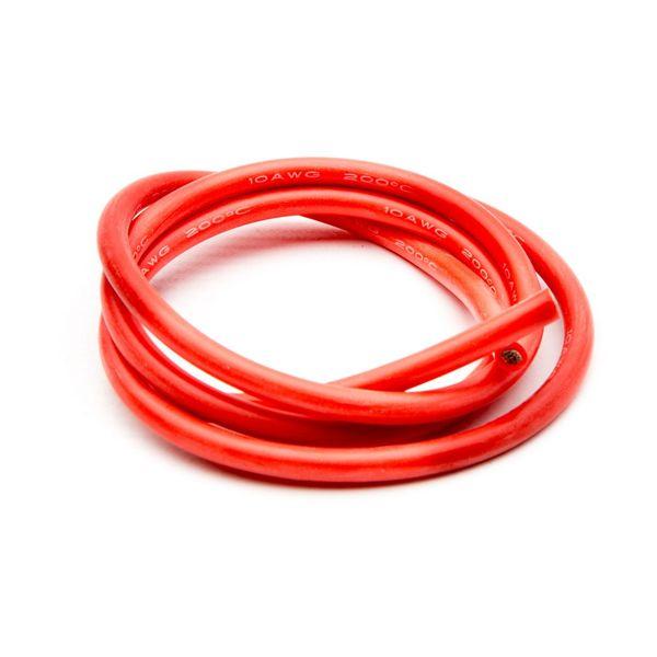 10AWG (2.58mm diam - 5.26mm2 sect) Fil Silicone 3', Rouge - DYN8860