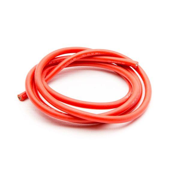 12AWG (2.05mm diam - 3.31mm2 sect) Fil Silicone 1m, Rouge - DYN8855