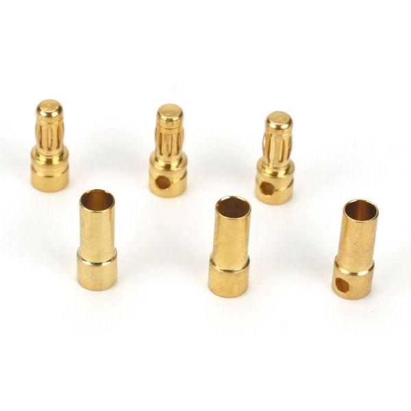 Gold Bullet Connector Set, 3.5mm (3) - DYNC0043
