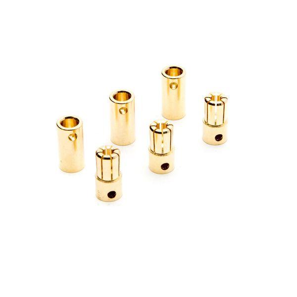 Gold Bullet Connector Set, 6.5mm (3) - DYNC0091