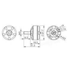 Moteur MR2205, 2100Kv DYS