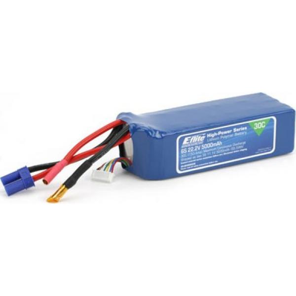 E-Flite Accu Lipo 5000mAh 6S 22.2V 30C LiPo EC5 - EFLB50006S30