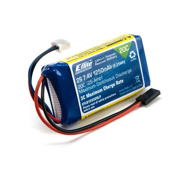 Batterie RX Li-Po 1250mA - EFLB12502SLP
