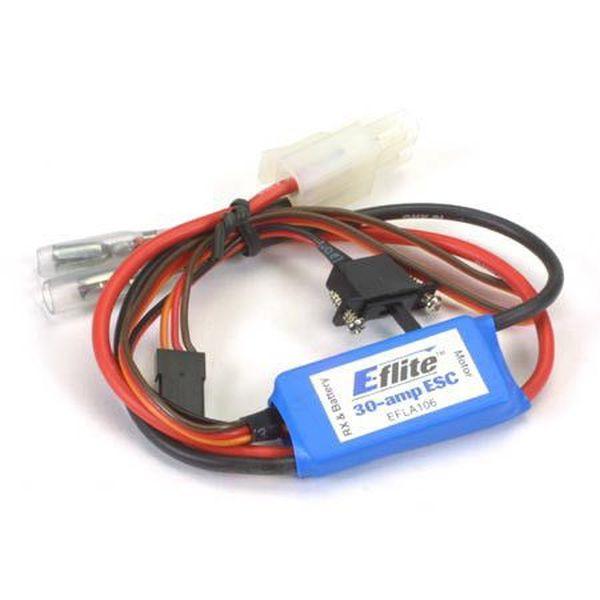 30-Amp Mini Brushed ESC with Brake - EFLA106