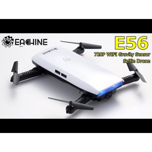 Eachine E56 720P WIFI FPV Selfie Drone Gravity Sensor Mode Altitude Hold RC RTF - SKU756350
