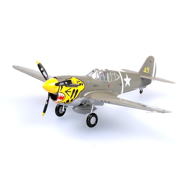 Maqueta: Curtiss P-40E 11. FS / 343.FG USAF 1942 - Easymodel-EAS37272