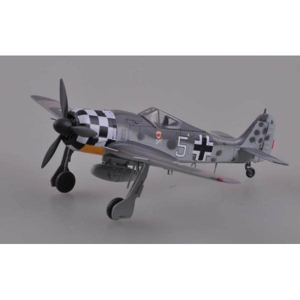FW190A-6,"white 5",Uffz Rudolf Hubl.I./ JG1,July 1943- 1:72e - Easy Model - 36401