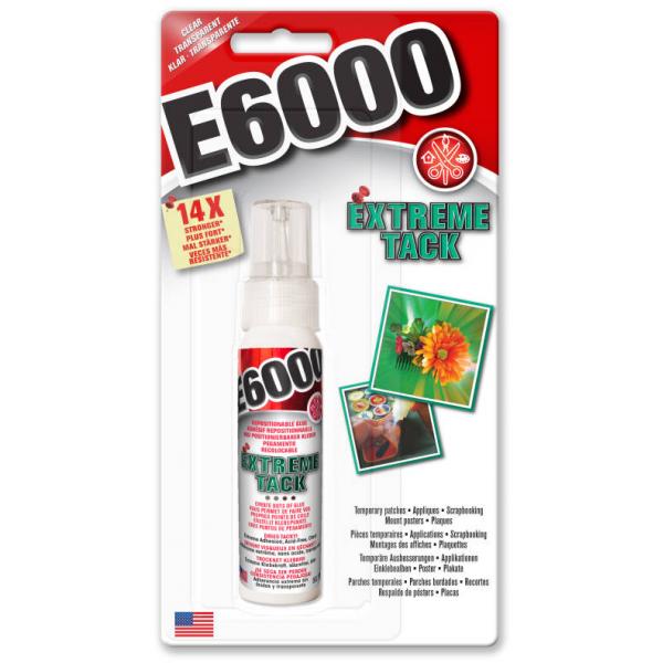Eclectic E6000 Extreme Tack Clear 59.1ml (sur carte) - ECL65126