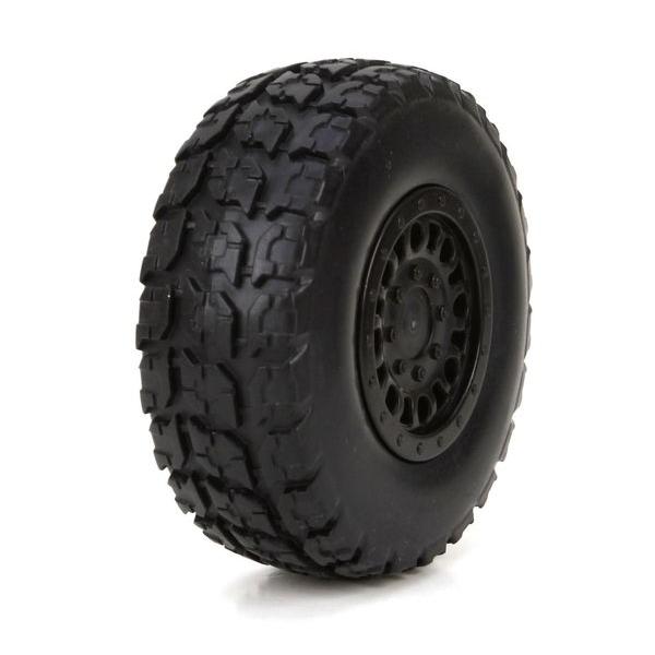 FF/RR Premount Tire: 1/18 4WD Torment (2) - ECX41001