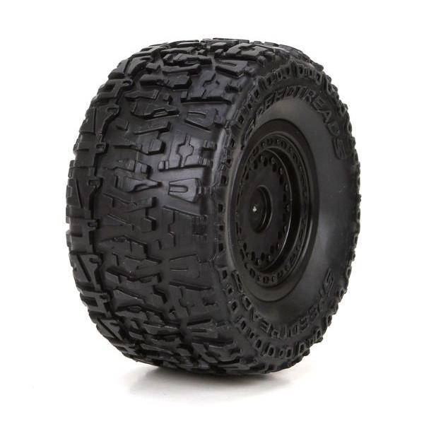 Front/Rear Premount Tire: 1/18 4WD Ruckus (2) - ECX41000