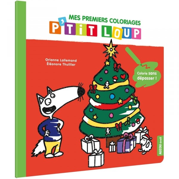 Coloriage : Mes premiers coloriages P'tit Loup Noël - Auzou-AU85282