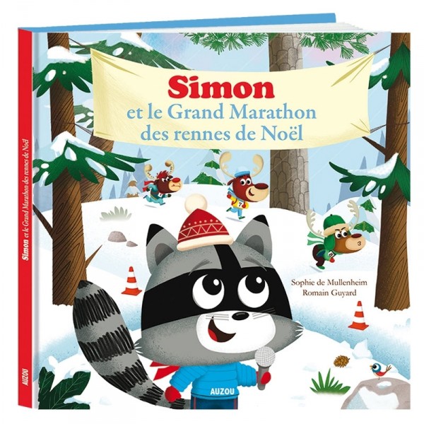 Livre Mes Grands Albums : Simon et le grand marathon des rennes de noël - Auzou-AU85507