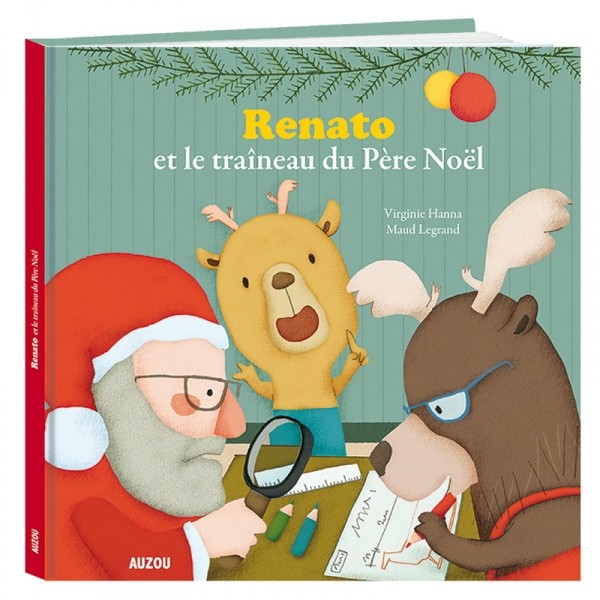 Livre Mes Grands Albums : Renato et le traîneau du Père Noël - Auzou-AU84401