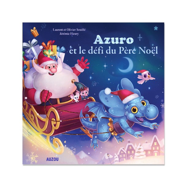 Livre Mes Grands Albums : Azuro et le défi du Père Noël - Auzou-AU83960