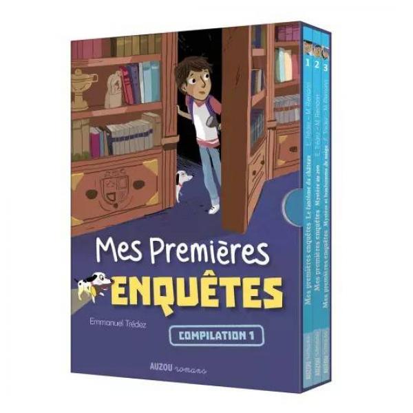 COFFRET BIBLIOTHÈQUE 1 - MES PREMIÈRES ENQUÊTES - TOMES 1 À 3 - Auzou-AU04825