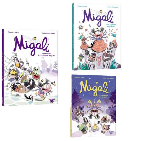 Lot de 3 BD : Migali : Tome 1, 2 et 3 - AUZOU-KIT210