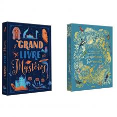 Lot de 2 livres : L'anthologie illustrée des animaux fascinants et le grand livre des Mystères