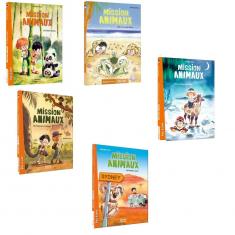 Lot de 5 premiers romans pas à pas : Mission animaux  : 5 premiers tomes