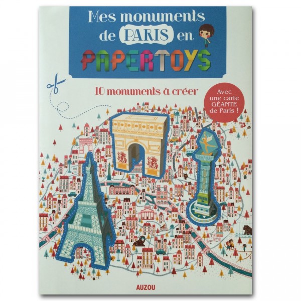 Créations en Papertoys : Mes Monuments de Paris - Auzou-AU24404
