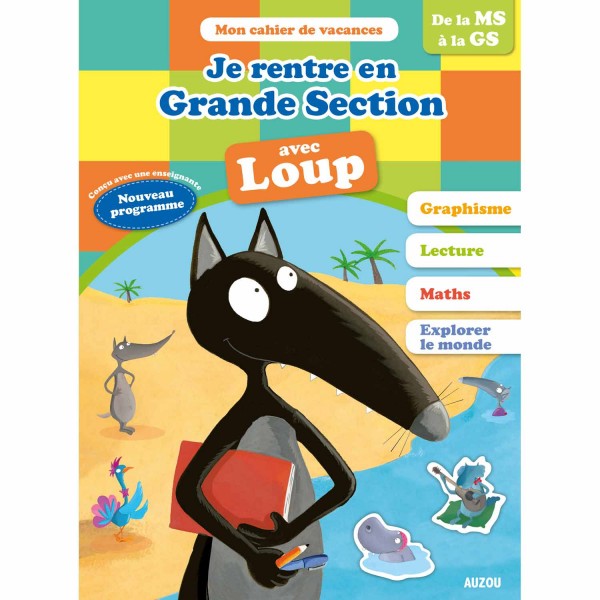 Cahier de vacances : Je rentre en grande section avec Loup - Auzou-AU83996
