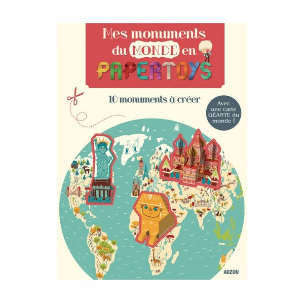 Créations en Papertoys : Mes Monuments du Monde - Auzou-AU2439