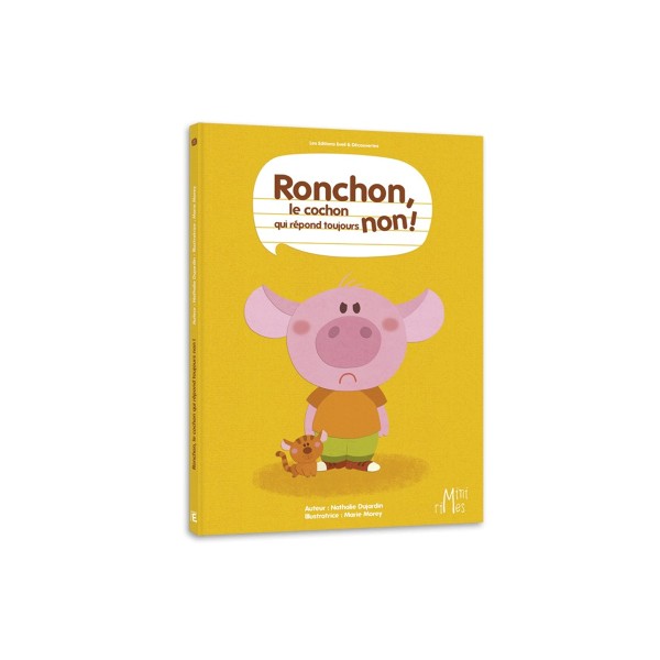 Livre - Mini-Rimes : Ronchon, le cochon qui répond toujours non ! - EveilDecouvertes-66064