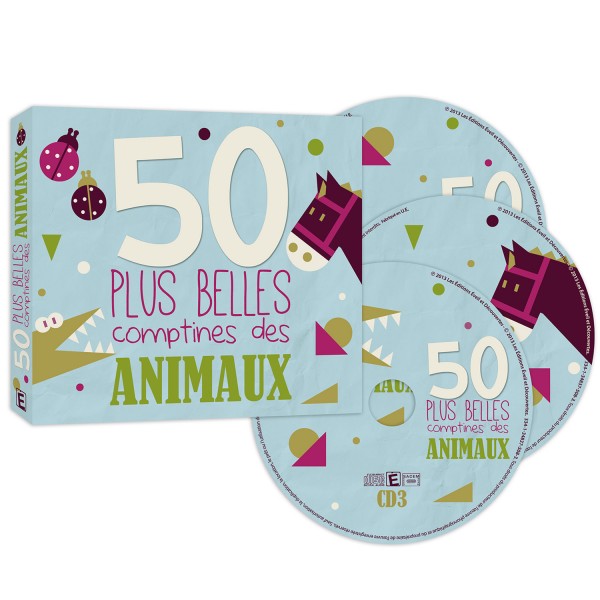 CD comptines : 50 plus belles comptines des animaux - EveilDecouvertes-37508