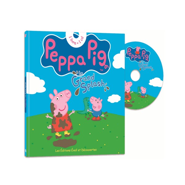 Livre - livre-CD : Peppa Pig - Le grand Splash - EveilDecouvertes-66232