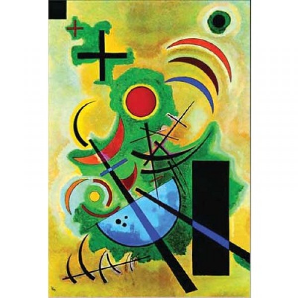 Puzzle 1000 pièces - Art - Kandinsky : Standhaftes Grün - Ricordi-2801N14440G