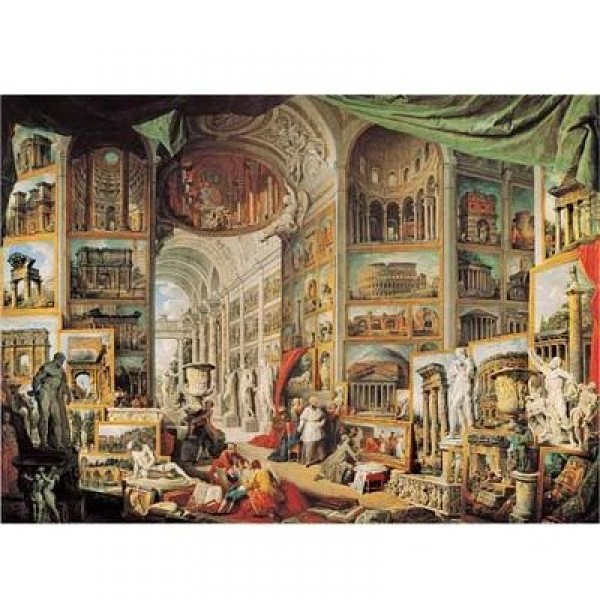 Puzzle 1000 pièces - Art - Pannini : Vue de la Rome antique - Ricordi-16051