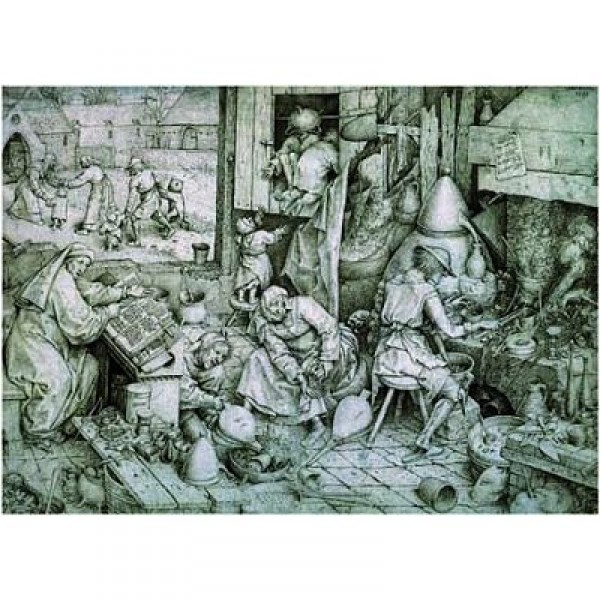 Puzzle 1000 pièces - Brueghel  : Les alchimistes - Ricordi-25037