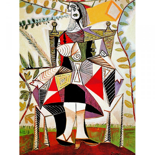 Puzzle 1000 pièces : Femme assise dans un jardin, Picasso - Ricordi-2801N25073