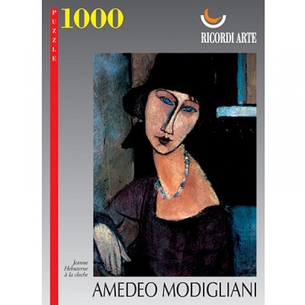 Puzzle 1000 pièces - Modigliani : Jeanne Hebuterne à la cloche - OBSOLETE-art-15362