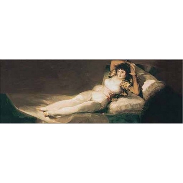 Puzzle 1000 pièces panoramique - Art - Goya : La Maja vêtue - Ricordi-16002