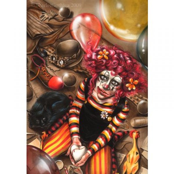 Puzzle 1000 pièces - Scarlet Gothica : Femme clown - Ricordi-2801N24027