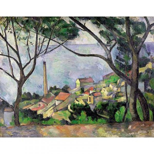Puzzle 1500 pièces - Cézanne : Vue de l'estaque - Ricordi-2901N26022