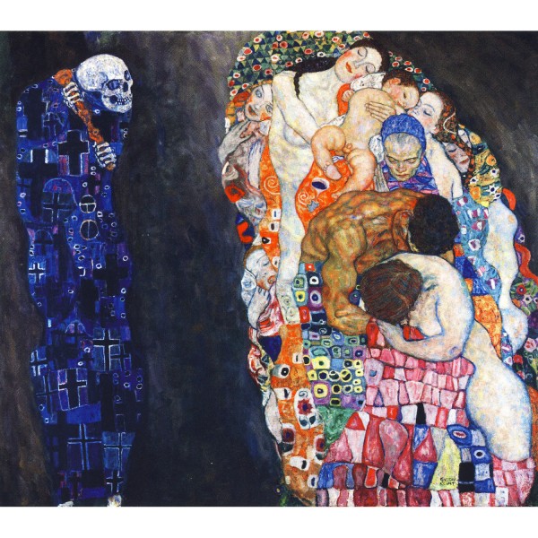 Puzzle 1500 pièces : La mort et la vie, Klimt - Ricordi-2901N26105