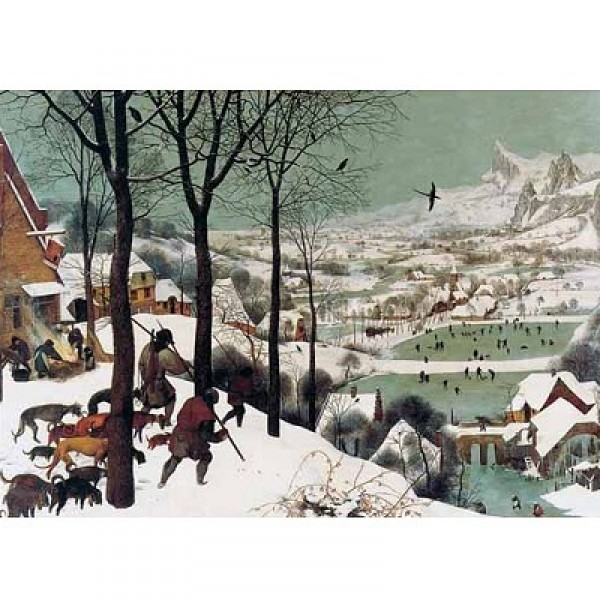 Puzzle 2000 pièces - Art - Brueghel : Chasseurs dans la neige - Ricordi-3001N15990G