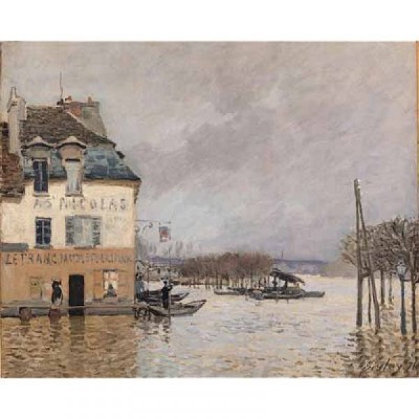 Puzzle 2000 pièces - Art - Sisley : La barque pendant l'innondation - Ricordi-3001N16167G