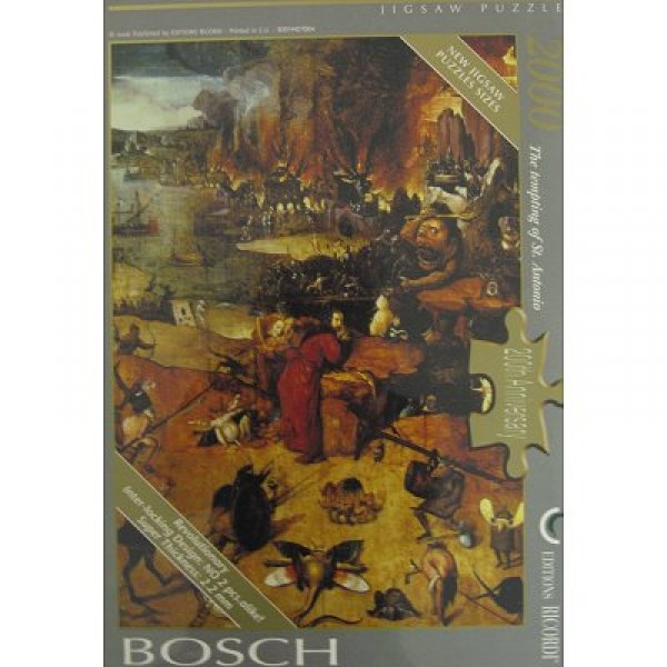 Puzzle 2000 pièces - Bosch : Triptyque des tentations de Saint Antoine - Ricordi-27004