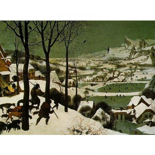 Puzzle 2000 pièces - Brueghel : Les chasseurs dans la neige - OBSOLETE-art-15990
