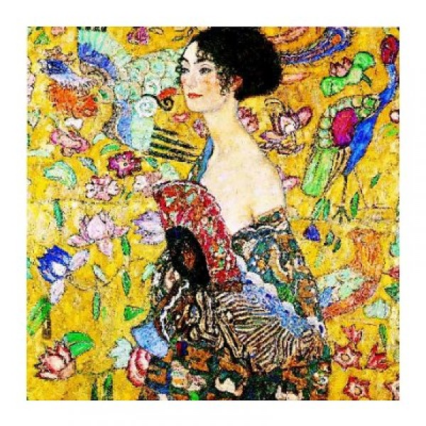 Puzzle 2000 pièces - Klimt : La femme à l'éventail - Ricordi-16050