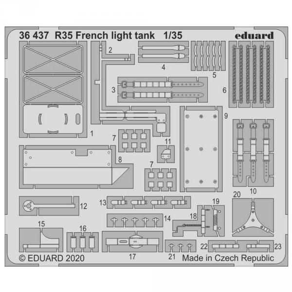 R35 French light tank for Tamiya - 1:35e - Eduard Accessories - Eduard-36437